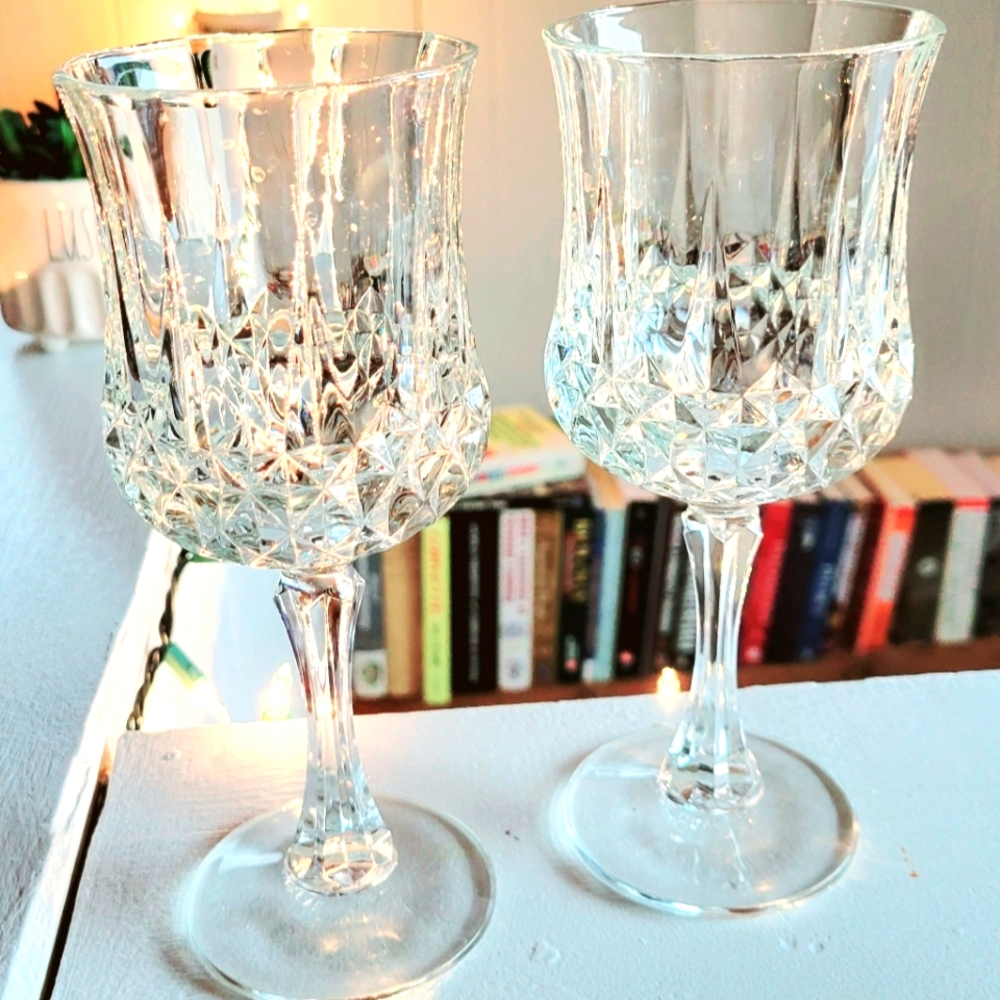 St George Crystal Wine Glasses Authentic